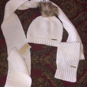 Never been used Michael Kors winter hat and scarf!